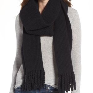NEW !!!Rag & Bone Francie Bouclé Knit Scarf Black